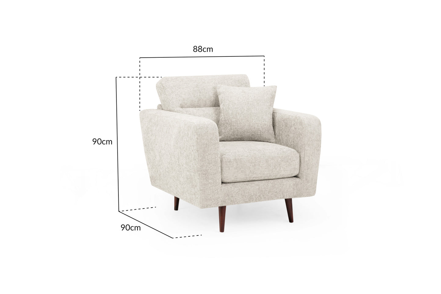 Zenith Beige Armchair