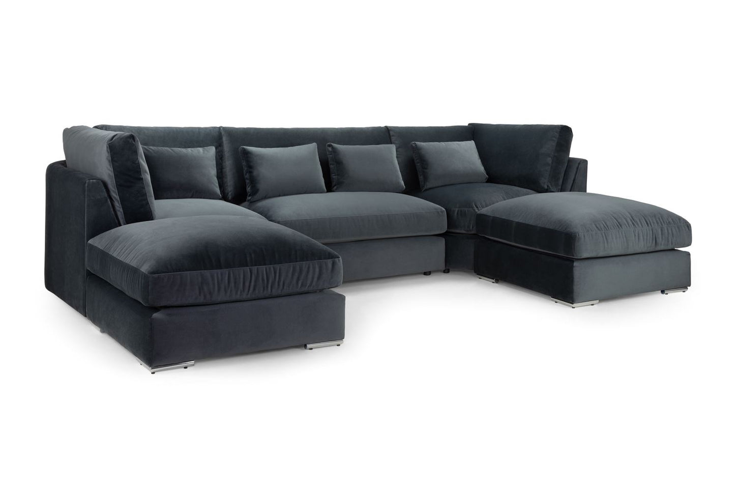 Beatrix Sofa Slate U Shape Corner