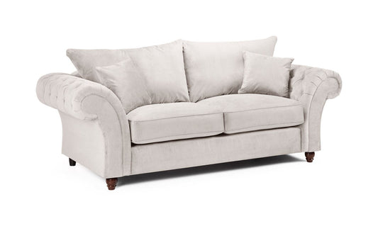 Windsor Fullback Sofa Stone 3 Seater