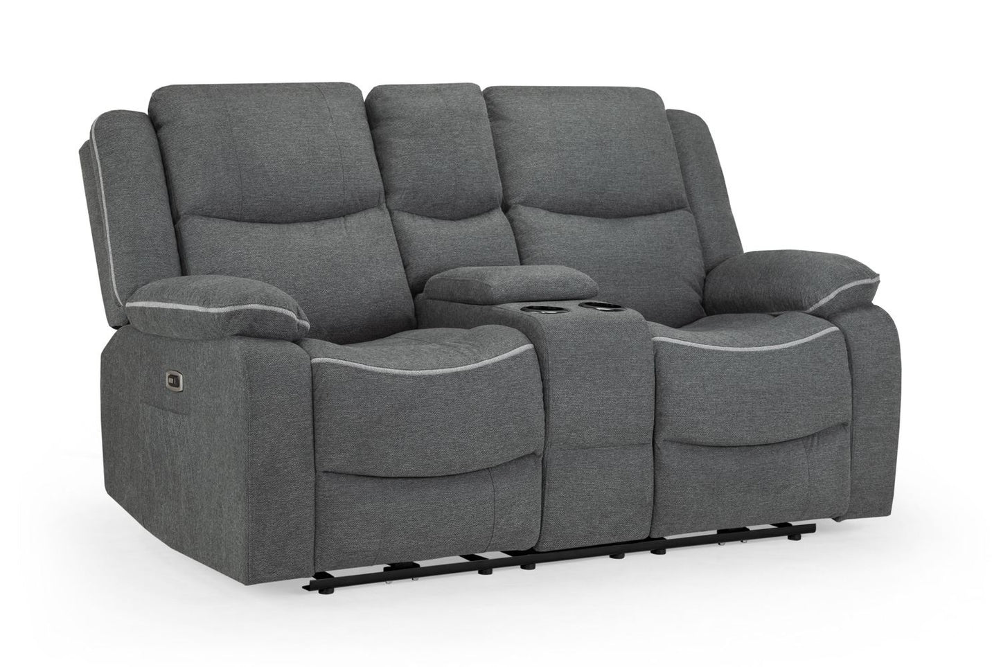 Harald Electric Recliner Sofa Graphite 2 Seater