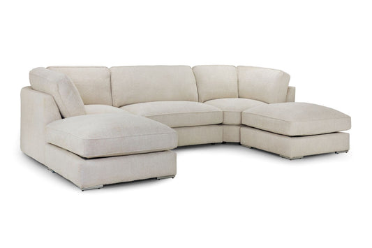 Inga Fullback Sofa Beige U Shape Corner