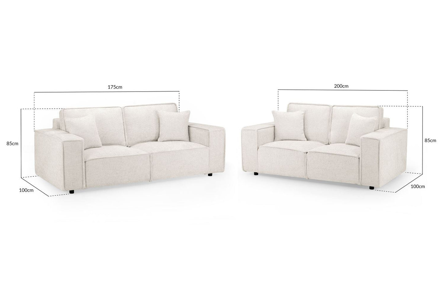 Mary Sofa Cream 3+2 Set