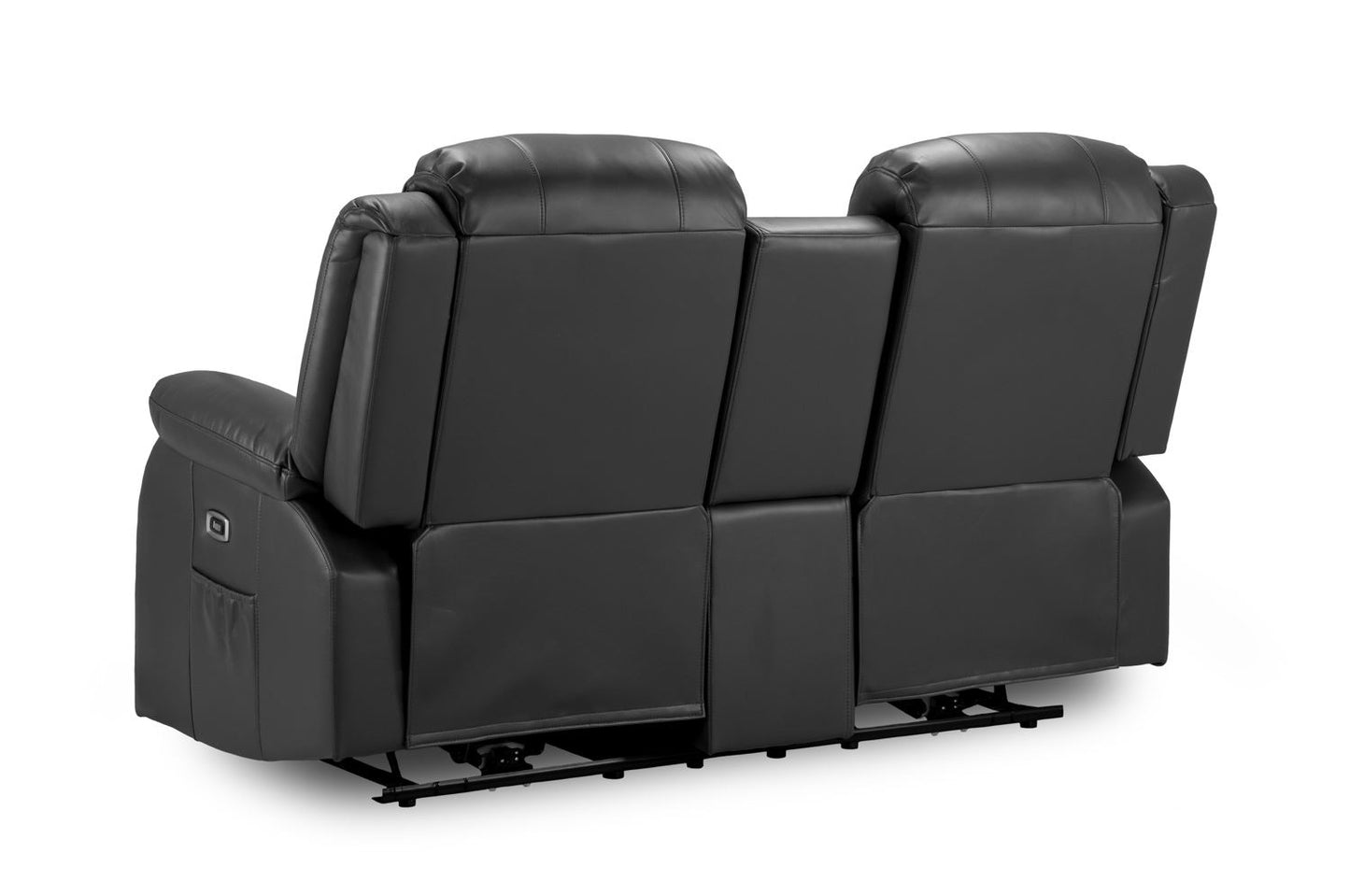 Otto Electric Recliner Sofa Black 2 Seater