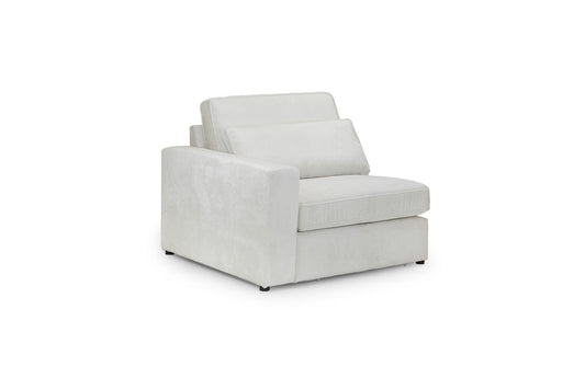 Kiana Modular Sofa Ivory Left Hand Arm Piece