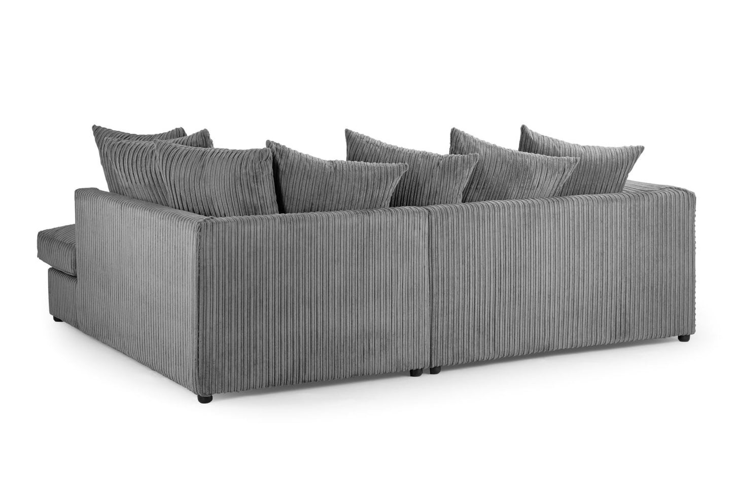 Harley Jumbo Sofa Grey Right Hand Facing Corner