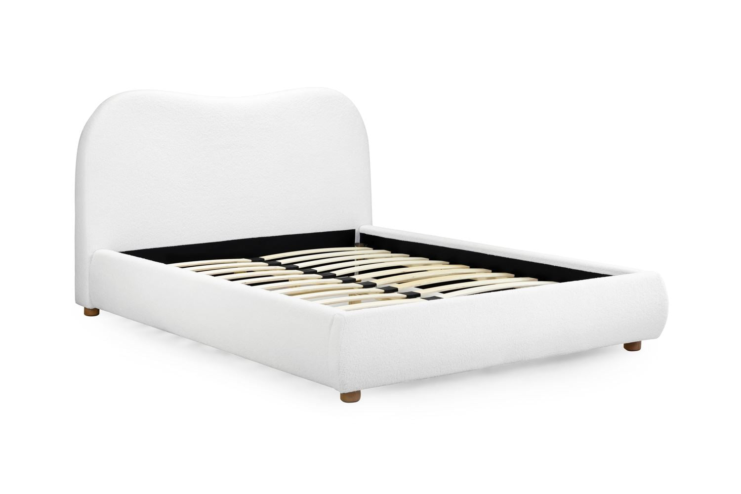 Maren Bed Frame King Ivory – Beehive Furniture Wholesale