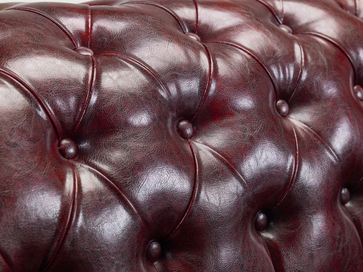 Chesterfield Sofa Oxblood Red 2 Seater