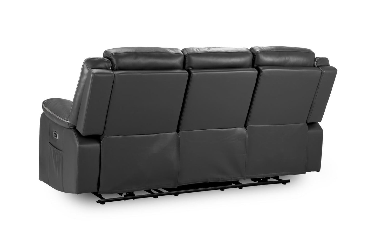 Harald Electric Recliner Sofa Black 3 Seater