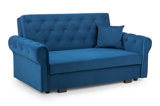 Rosalind Sofabed Plush Blue 2 Seater